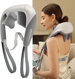 Massageador Elétrico para Pescoço, Ombros e Trapézio – Alívio de Dores Musculares e Relaxamento