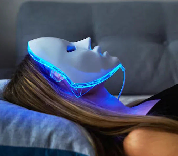 Máscara Facial de LED 7 Cores Sem Fio – Rejuvenescimento e Lifting de Pele
