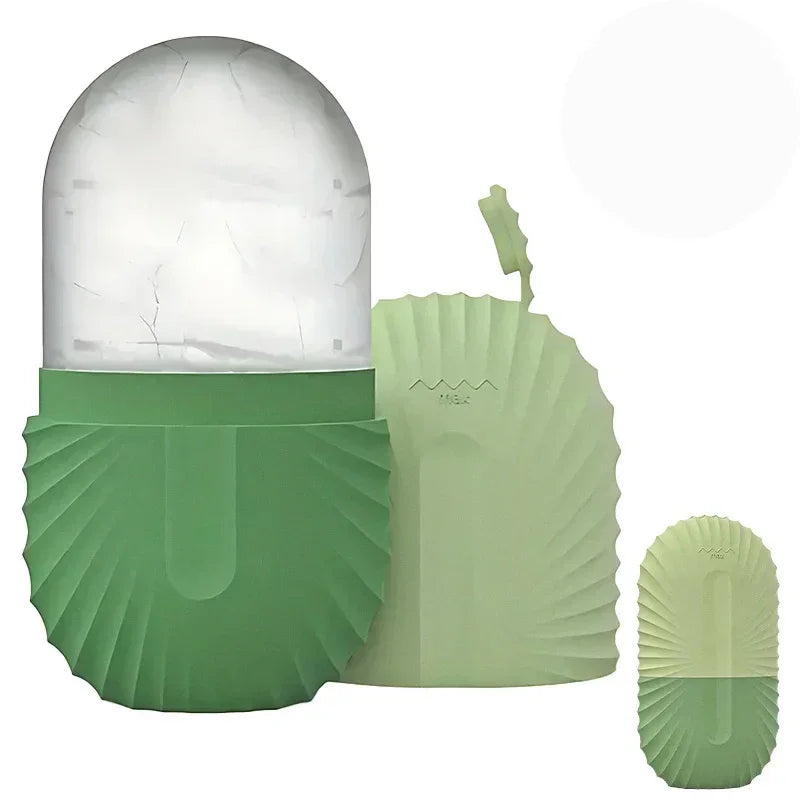 Molde de Gelo Facial em Silicone – Massagem, Lifting e Revitalização da Pele