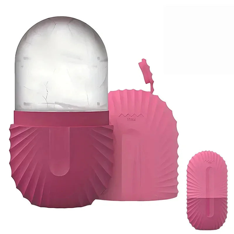 Molde de Gelo Facial em Silicone – Massagem, Lifting e Revitalização da Pele