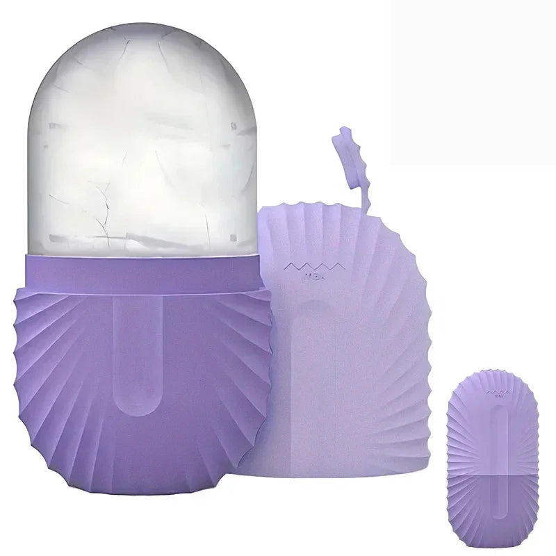 Molde de Gelo Facial em Silicone – Massagem, Lifting e Revitalização da Pele