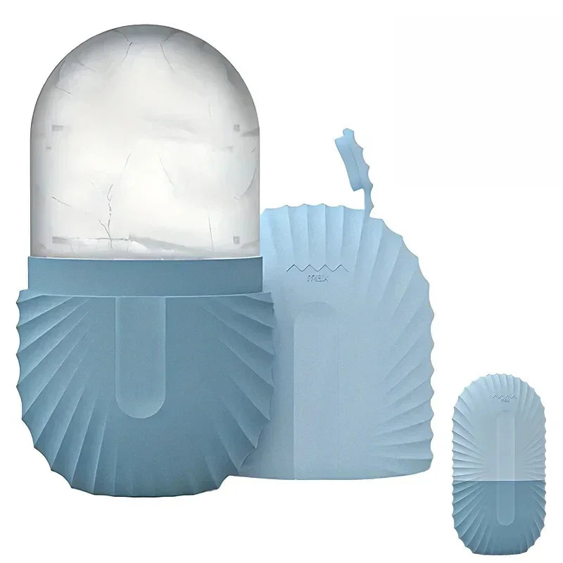 Molde de Gelo Facial em Silicone – Massagem, Lifting e Revitalização da Pele