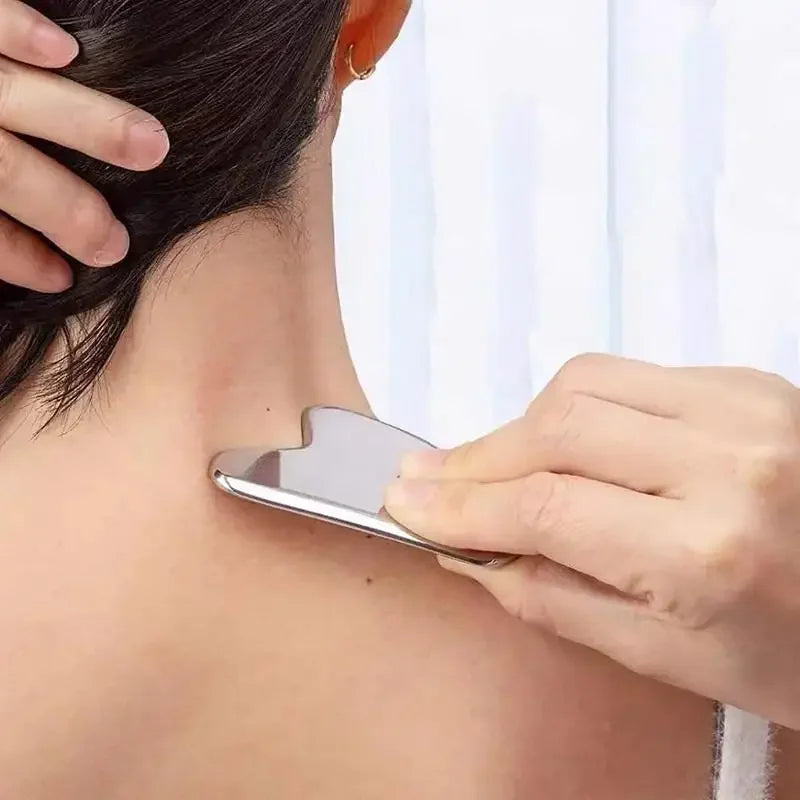 Gua Sha de Aço Inox – Beleza e Relaxamento em Suas Mãos