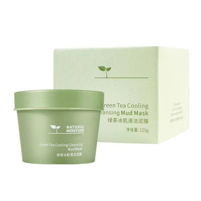 Máscara Facial de Argila com Chá Verde – Limpeza Profunda, Controle da Oleosidade e Hidratação (120g)