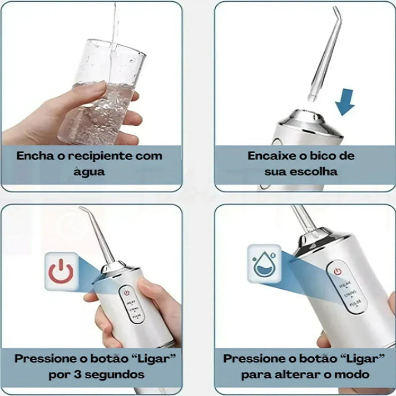 Irrigador Oral Elétrico – Limpeza Profunda e Saudável Todos os Dias